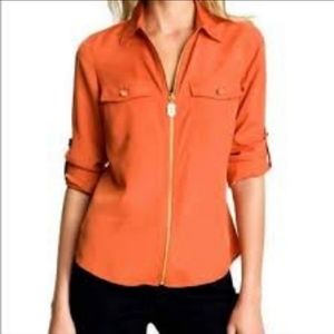 Michael Kors Zip Up Shirt